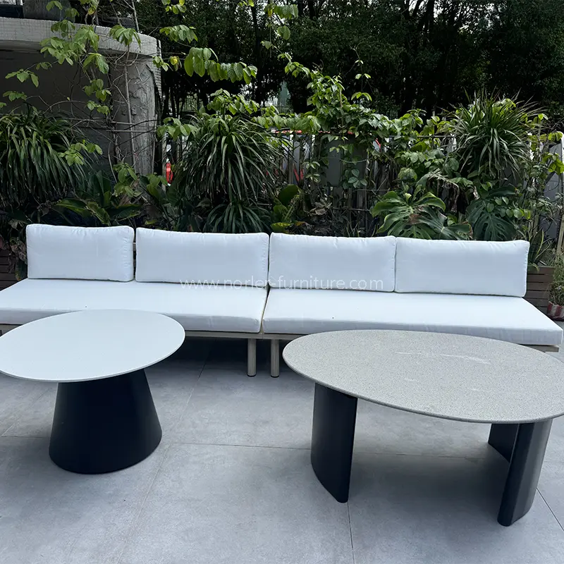 Khung bằng nhôm chất lượng cao sofa hạt gỗ ngoài trời