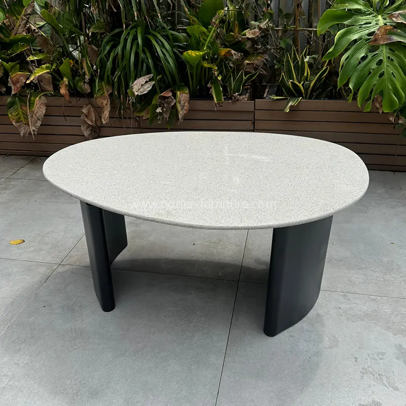 Khung bằng nhôm chất lượng cao sofa hạt gỗ ngoài trời