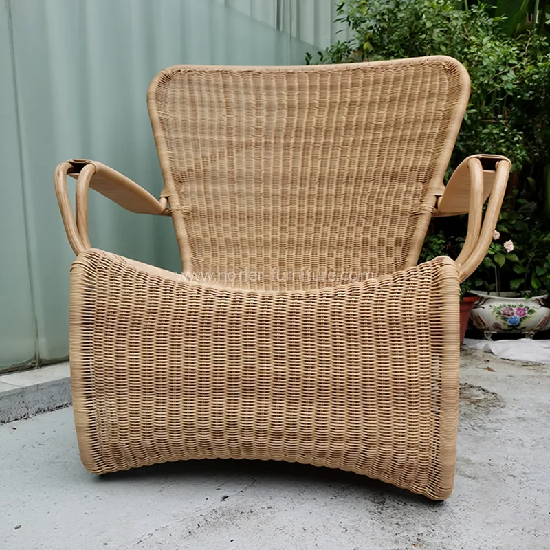 Ghế Rattan ngoài trời không thấm nước đơn giản hiện đại