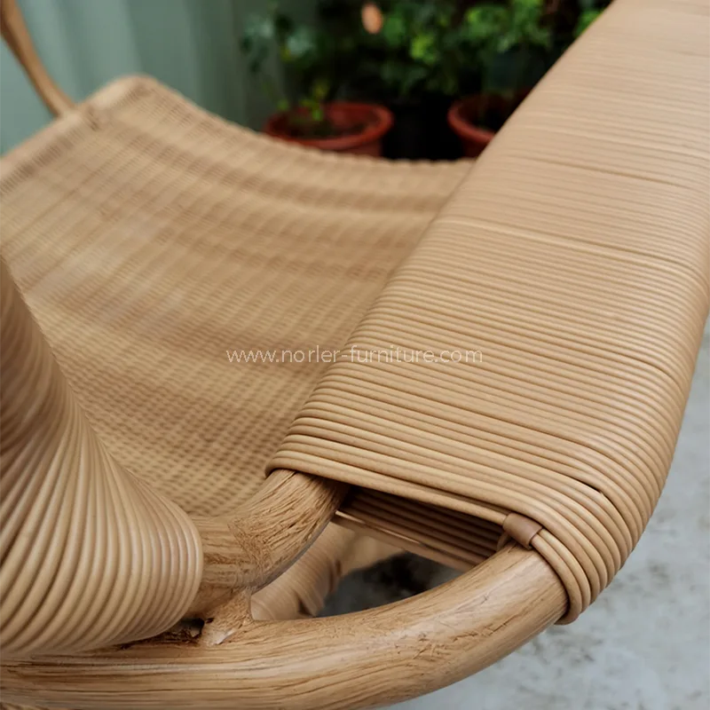 Ghế Rattan ngoài trời không thấm nước đơn giản hiện đại