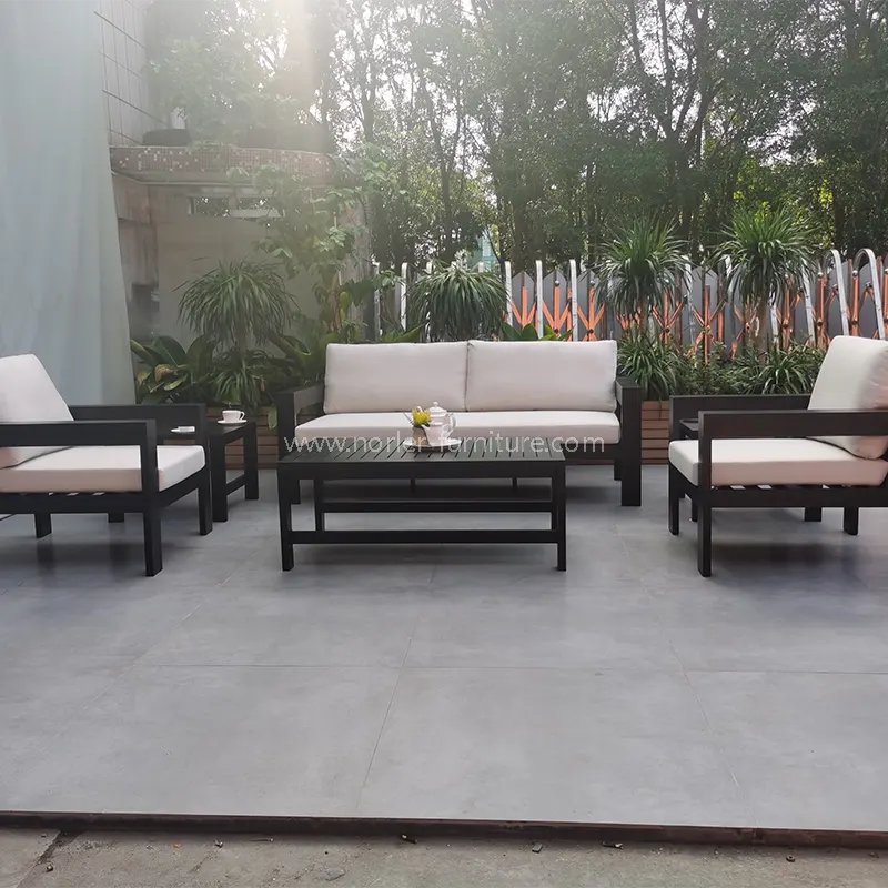 Sofa vải không thấm nước bằng nhôm đơn giản ngoài trời